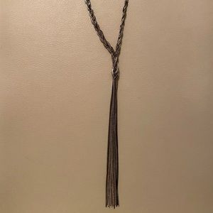 Multi-metal Lariat Necklace